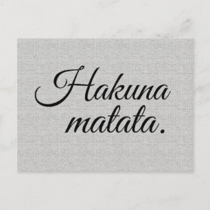 Hakuna matata briefkaart