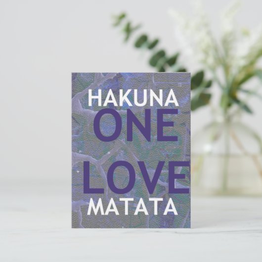 HAKUNA MATATA BRIEFKAART (Staand voorkant)