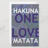 HAKUNA MATATA BRIEFPAPIER (Voorkant / Achterkant)