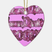 Hakuna Matata Communication ROCKS Kunstdruk Keramisch Ornament (Links)