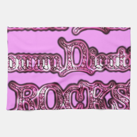 Hakuna Matata Communication ROCKS Kunstdruk Theedoek (Horizontaal)