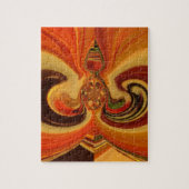 Hakuna Matata Cool Retro bloemen design.jp Legpuzzel (Verticaal)