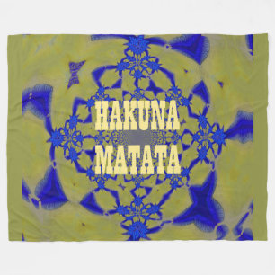 Hakuna Matata Custom Fleece Blanket Deken