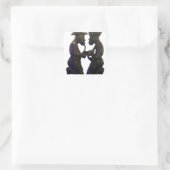 Hakuna Matata De leuke Oude School is de beste Vierkante Sticker (Tas)