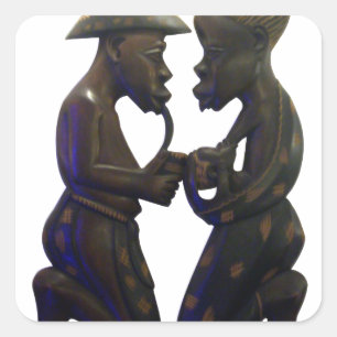 Hakuna Matata De leuke Oude School is de beste Vierkante Sticker