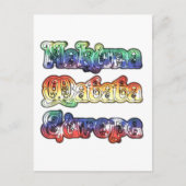 Hakuna Matata Europe Art Print/Graphic Briefkaart (Voorkant)