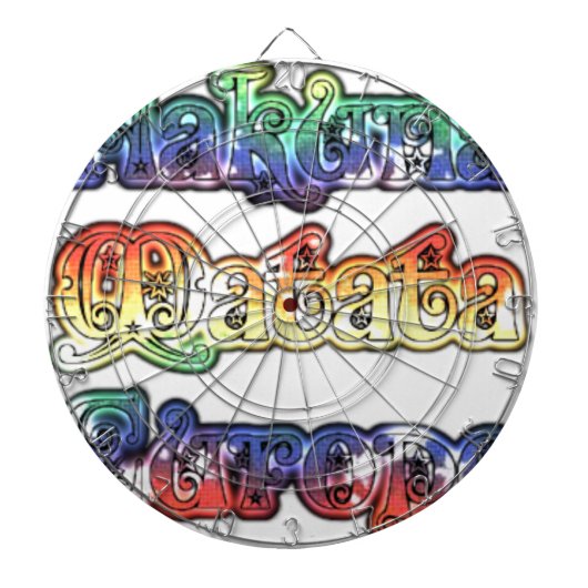 Hakuna Matata Europe Art Print/Graphic Dartbord (Voorkant)