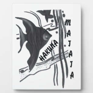 Hakuna Matata Fish Art Print Fotoplaat