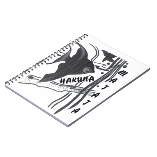 Hakuna Matata Fish Art Print Notitieboek (Linkerzijde)
