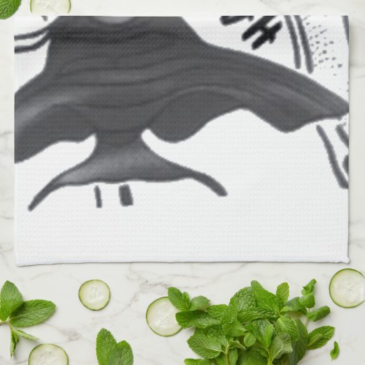 Hakuna Matata Fish Art Print Theedoek (Gevouwen)