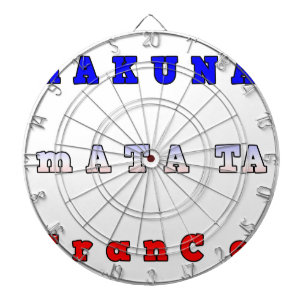 Hakuna Matata France Kunstdruk/Grafisch Dartbord