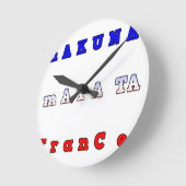 Hakuna Matata France Kunstdruk/Grafisch Ronde Klok (Hoek)