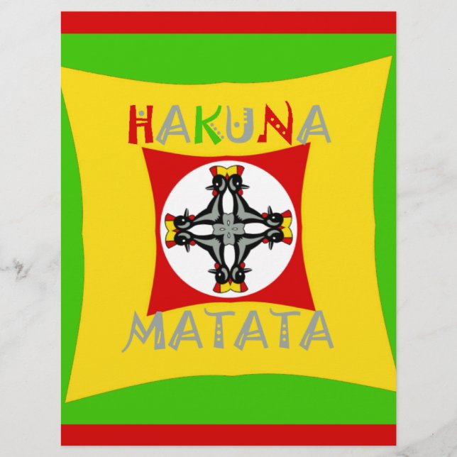 Hakuna Matata Fun Rasta Kleuren: Levendig en zorge (Voorkant)