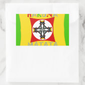 Hakuna Matata Fun Rasta Kleuren: Levendig en zorge Rechthoekige Sticker (Tas)