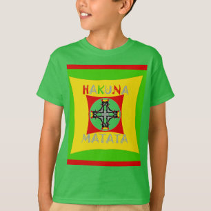 Hakuna Matata Fun Rasta Kleuren: Levendig en zorge T-shirt