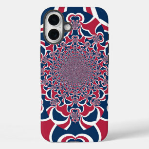 Hakuna Matata Gifts trendy, stijlvol rood en blauw iPhone 16 Plus Hoesje