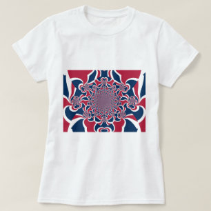 Hakuna Matata Gifts trendy, stijlvol rood en blauw T-shirt