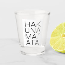 Hakuna matata-glas