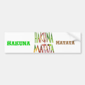 Hakuna Matata Hakuna Matata Bumpersticker (Voorkant)