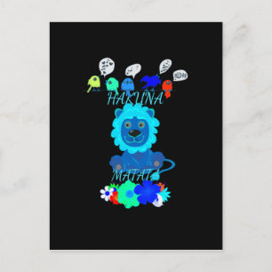 Hakuna Matata Hakunamatata baby leeuw koning.png Briefkaart
