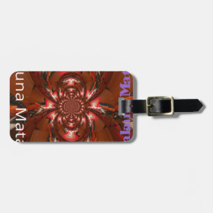 Hakuna Matata Halloween Mask Kaleidoscope Abstract Bagagelabel