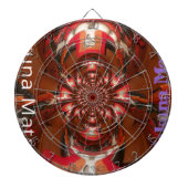Hakuna Matata Halloween Mask Kaleidoscope Abstract Dartbord (Voorkant)