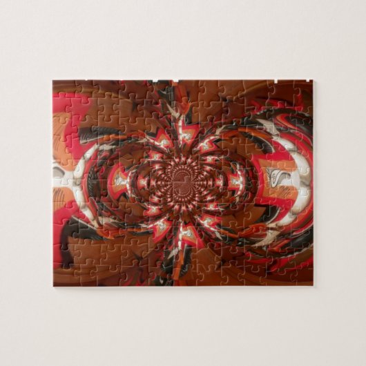 Hakuna Matata Halloween Mask Kaleidoscope Abstract Legpuzzel (Horizontaal)