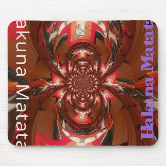 Hakuna Matata Halloween Mask Kaleidoscope Abstract Muismat (Voorkant)