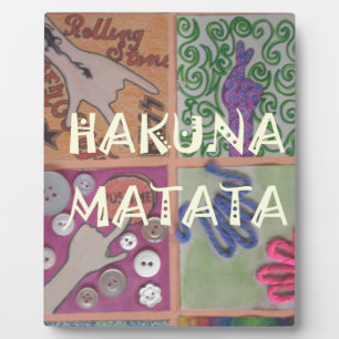 Hakuna Matata Handteken Art Print Fotoplaat