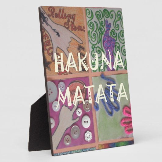 Hakuna Matata Handteken Art Print Fotoplaat (Zijkant)