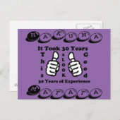 Hakuna Matata Het duurde 30 jaar om er zo goed uit Briefkaart (Voorkant / Achterkant)