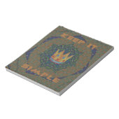 Hakuna matata houdt het eenvoudig notitieblok (Gedraaid)