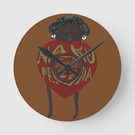 Hakuna Matata I houdt van u Nakupenda Kenia Ronde Klok (Voorkant)