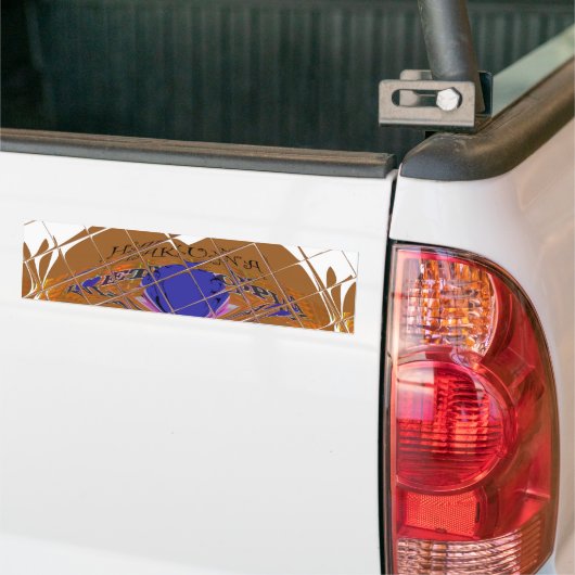 Hakuna Matata Ik hou van het Ethiopische kleurenon Bumpersticker (Op Truck)