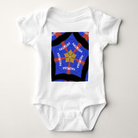 Hakuna Matata Iridiscent Blue Romper (Voorkant)