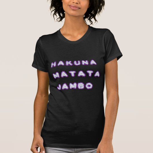 HAKUNA MATATA JAMBO GIFTS T-SHIRT (Voorkant)