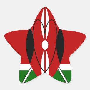 Hakuna matata Karaibu Kenya Ster Sticker