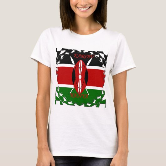 Hakuna matata Karaibu Kenya T-shirt (Voorkant)