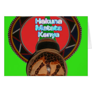 Hakuna Matata Kenya Art Personnaliser d'impression