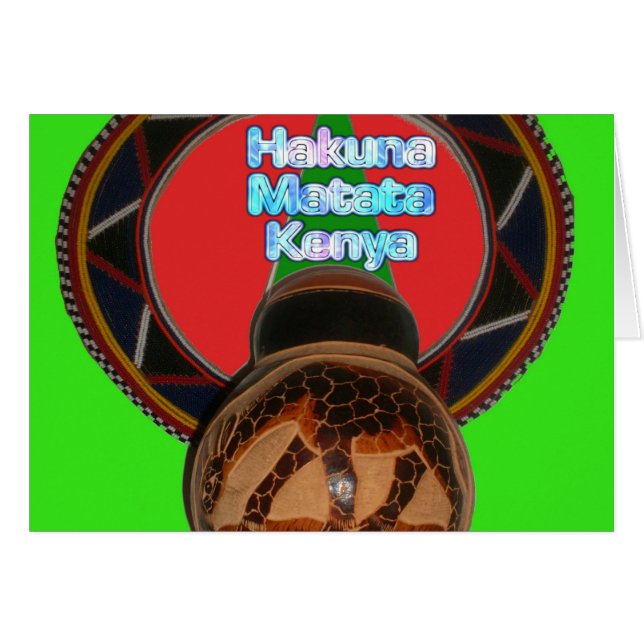 Hakuna Matata Kenya Art Print Product aanpassen (Voorkant Horizontaal)