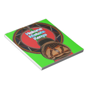 Hakuna Matata Kenya Art Print Product aanpassen Notitieblok