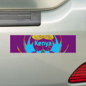 Hakuna Matata Kenya Butterfly Art Print/Grafisch Bumpersticker (Op auto)