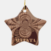 Hakuna Matata Kenya Giraffe Safari Woven Sourveni Keramisch Ornament (Voorkant)