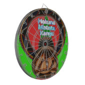 Hakuna Matata Kenya Kunstdruk Dartbord (Voorkant Links)