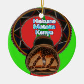 Hakuna Matata Kenya Kunstdruk Keramisch Ornament (Voorkant)