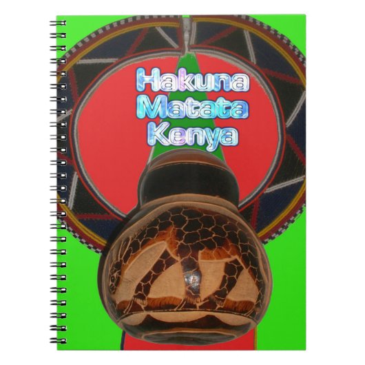 Hakuna Matata Kenya Kunstdruk Notitieboek (Voorkant)