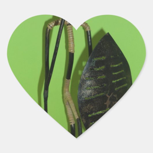 Hakuna Matata Kenya Maasai.JPG Hart Sticker (Voorkant)