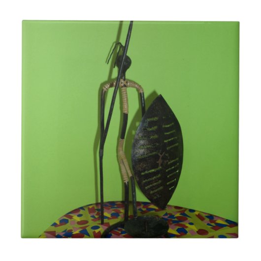 Hakuna Matata Kenya Maasai Tegeltje (Voorkant)