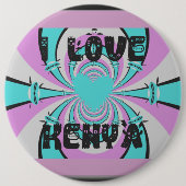 Hakuna Matata Kenya Ronde Button 6,0 Cm (Voorkant)