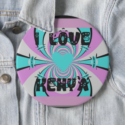 Hakuna Matata Kenya Ronde Button 6,0 Cm (In situ)